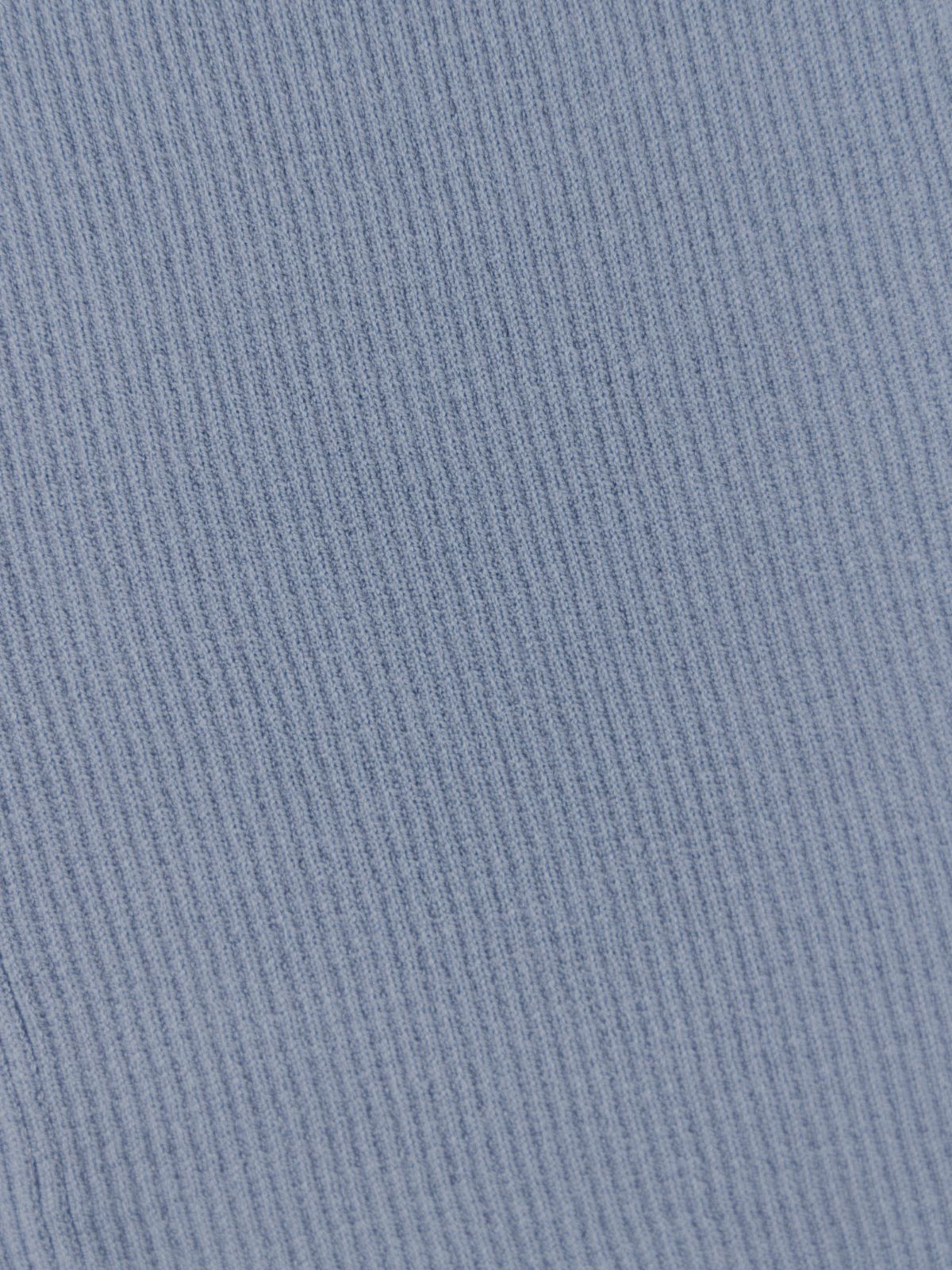 [10/2 22:00再販 期間限定 300円OFF]Vネックパネルニット：スモーキーブルー[102サイズ対応]