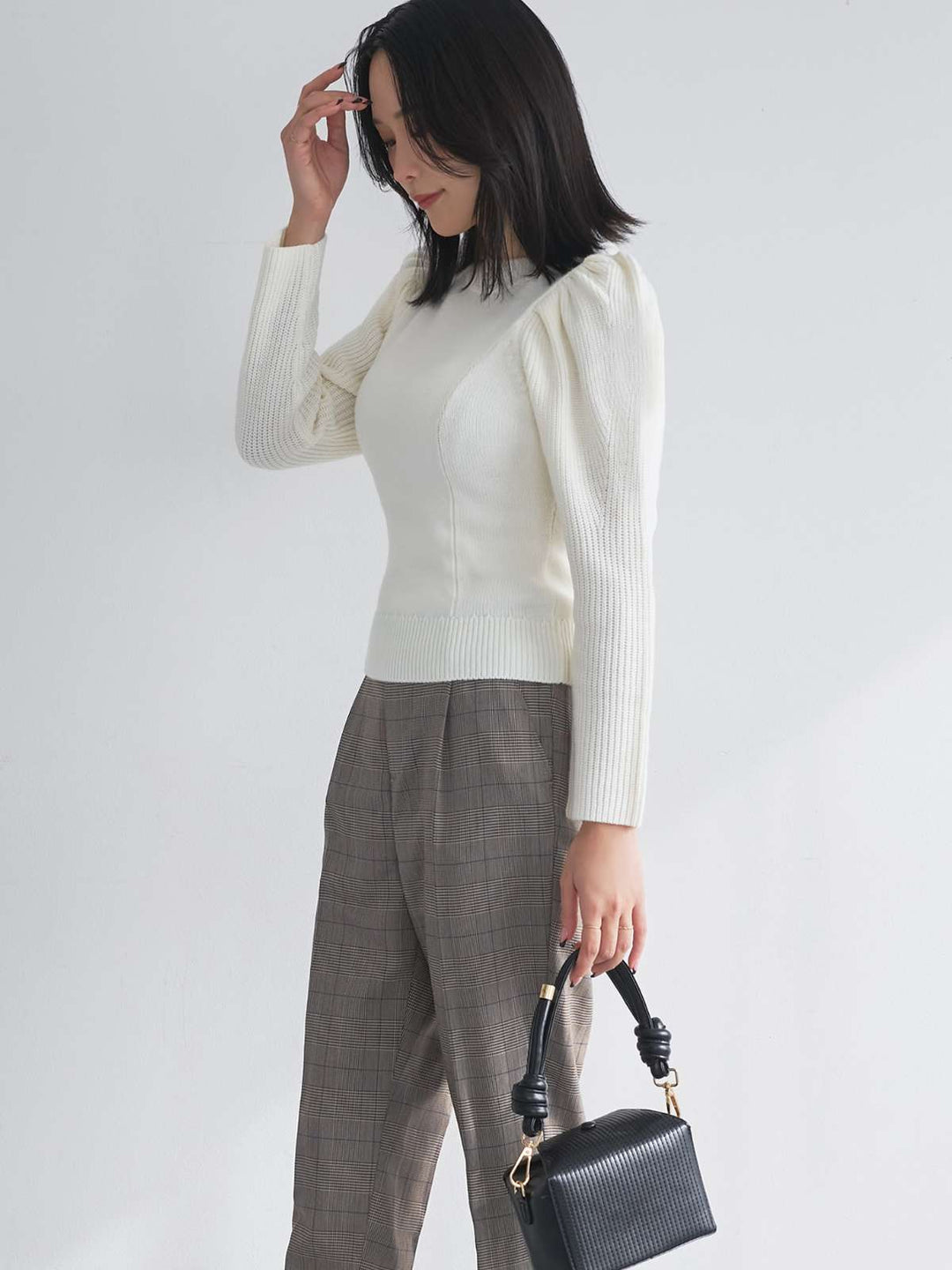 「PERVERZE」 半袖ニット ONE SIZE ホワイト レディース PERVERZE 「PERVERZE」 半袖ブラウス ONE SIZE ホワイト