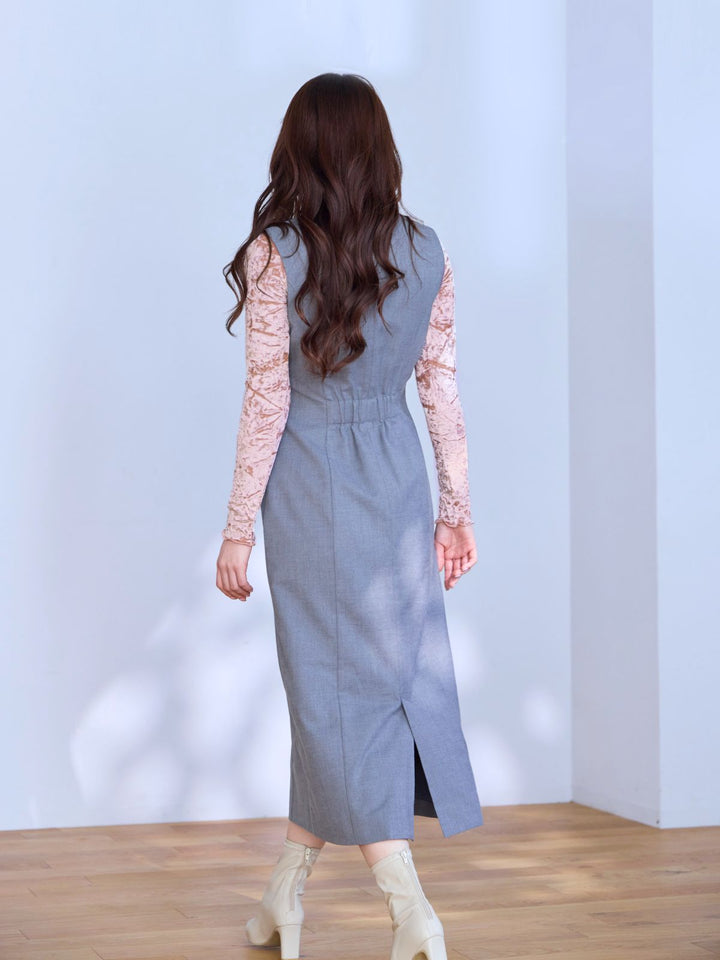 メロークラッシュベロアトップス：ピンク│胸が大きな女性のための