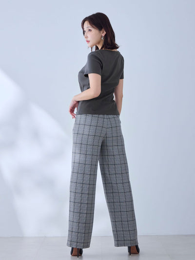 [6/19 22:00発売 期間限定 200円OFF]ベーシックラウンドネックＴシャツ 25SS：チャコール[102サイズ対応/入荷次第発送]