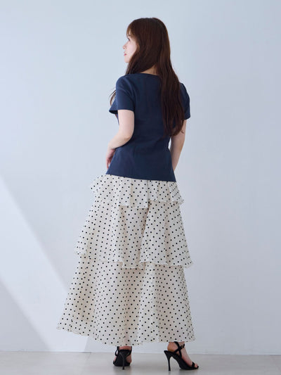 [6/19 22:00発売 期間限定 200円OFF]ベーシックラウンドネックＴシャツ 25SS：ネイビー[102サイズ対応/入荷次第発送]