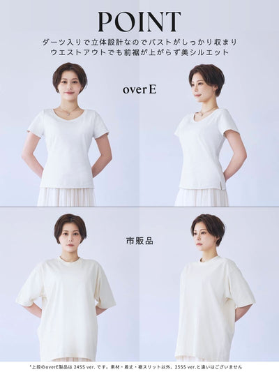 [6/5 22:00発売 期間限定 200円OFF]ベーシックラウンドネックＴシャツ 25SS：GLOW red [1着1000円を赤十字に寄付/102サイズ対応]