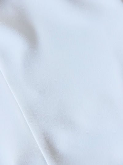 [5/15 22:00発売 期間限定 300円OFF]ストレッチフレアスリーブブラウス 25SS：ホワイト[102サイズ対応]