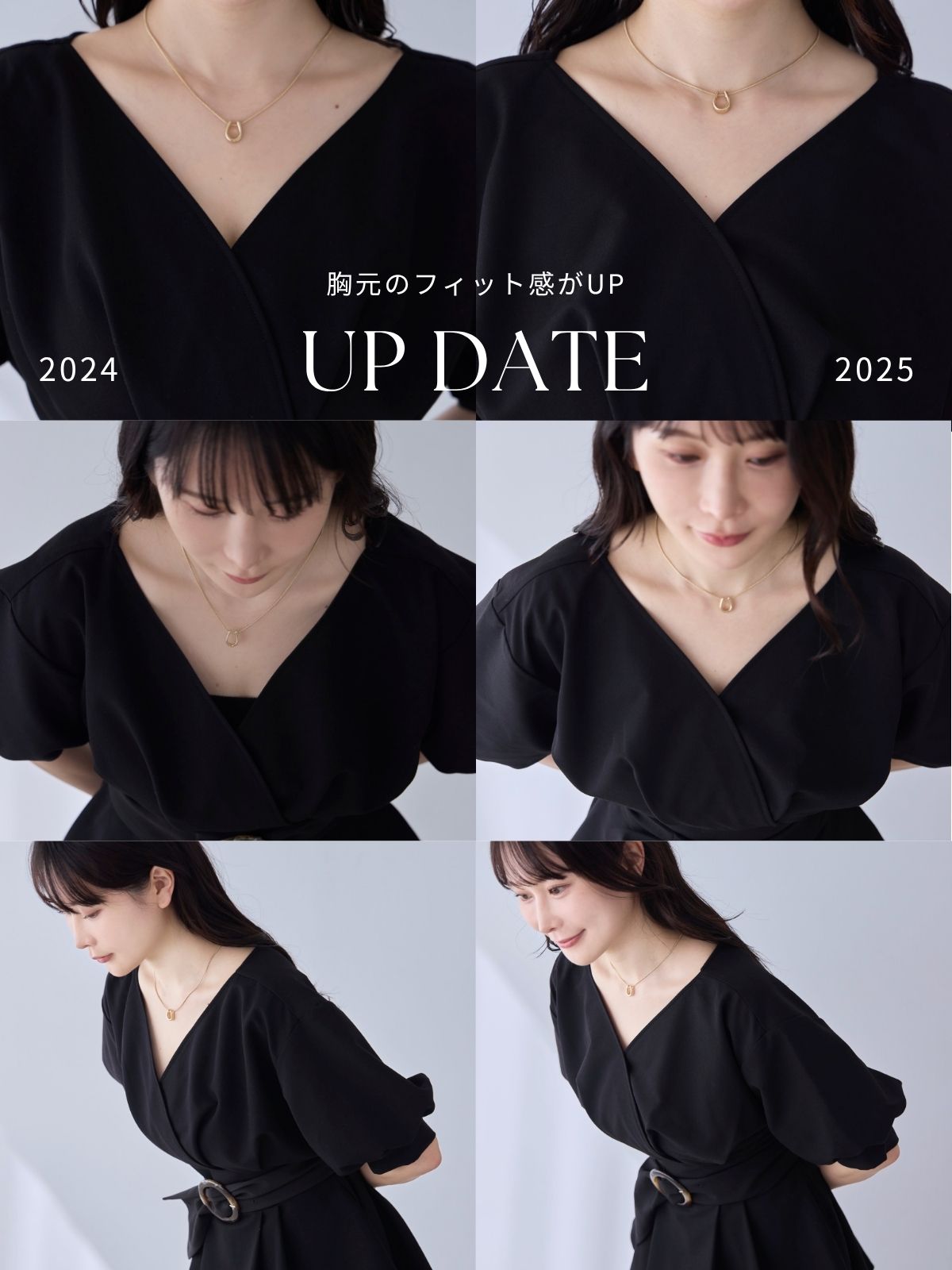 [6/5 22:00発売]ウエストベルト付きカシュクールブラウス 25SS：ライトブルー[102サイズ対応]