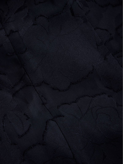 [12/11 22:00発売 期間限定 300円OFF]キャンディスリーブジャカードブラウス：ブラック[102サイズ対応]