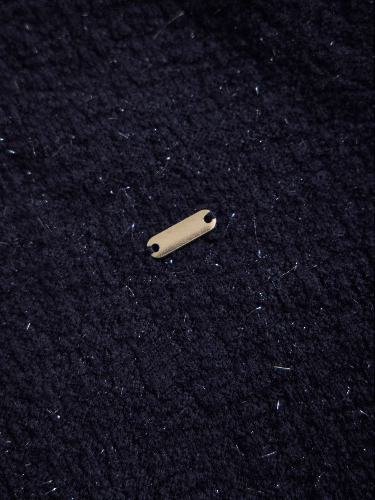 [12/11 22:00発売 期間限定 300円OFF]ジャカードラメニット：ネイビー[102サイズ対応]