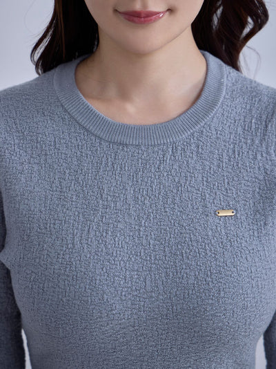 [12/11 22:00発売 期間限定 300円OFF]ジャカードラメニット：オフホワイト[102サイズ対応]