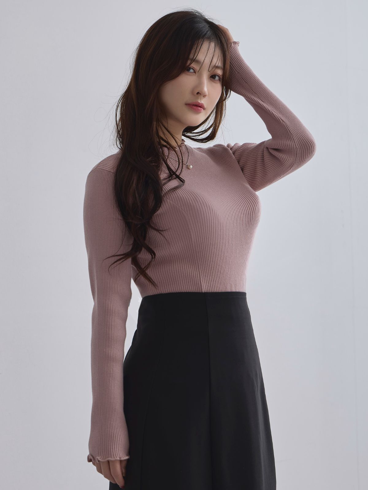 [11/27 22:00発売]メローパネルニット：ピンク[102サイズ対応/入荷次第発送]