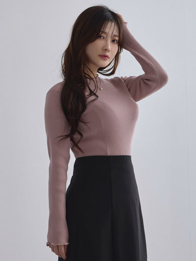 [11/27 22:00発売]メローパネルニット：ピンク[102サイズ対応/入荷次第発送]