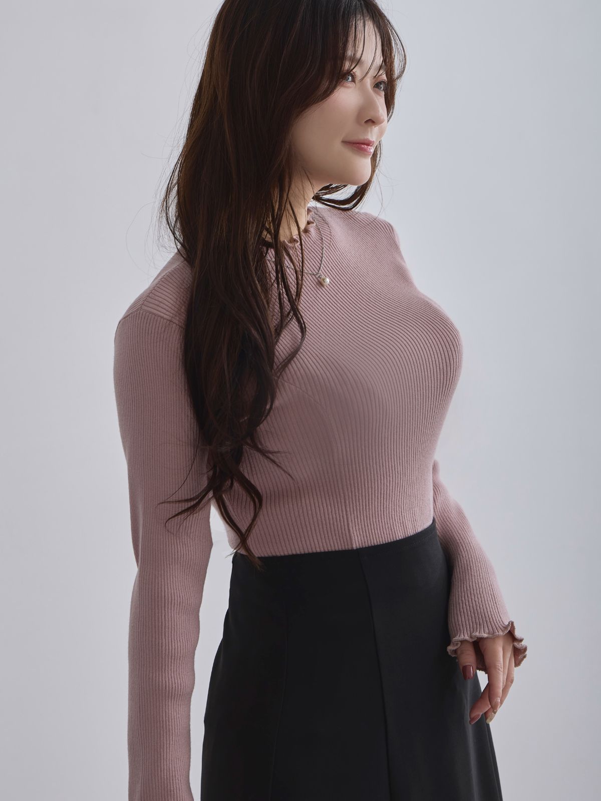 [11/27 22:00発売]メローパネルニット：ピンク[102サイズ対応/入荷次第発送]