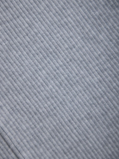 [11/27 22:00発売]メローパネルニット：メランジグレー[102サイズ対応/入荷次第発送]