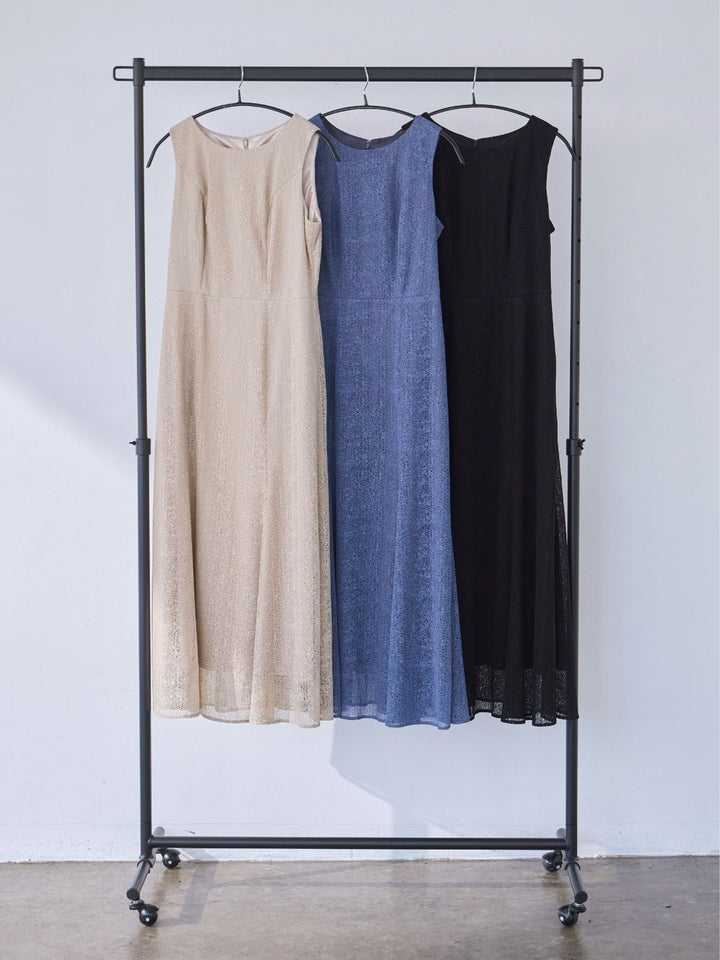 ころ助け　ストレッチ合皮ワンピース カットワークレースドッキングTシャツワンピース [E2137