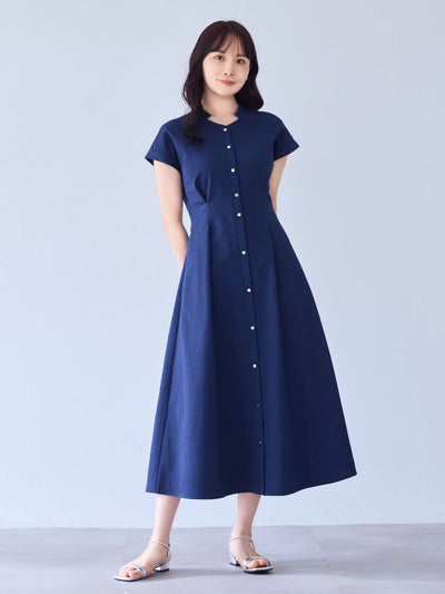 [7/24 22:00発売 期間限定 500円OFF]ドライタッチサッカーシャツワンピース：ネイビー[102サイズ対応]
