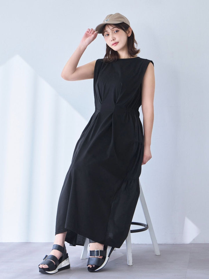 ♡OVER E♡ 90サイズ　オフショル付きティアードTシャツワンピース オフショル付きティアードTシャツワンピース：モカ│胸が大きな