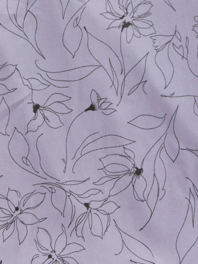 [11/13 22:00発売 期間限定 500円OFF]フラワードッキングワンピース 25AW：モーブピンク[102サイズ対応]