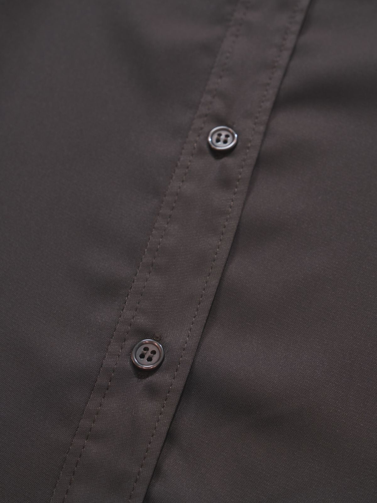 [7/31 22:00発売 期間限定 500円OFF]Aラインシャツワンピース  25AW：ブラウン[102サイズ対応]