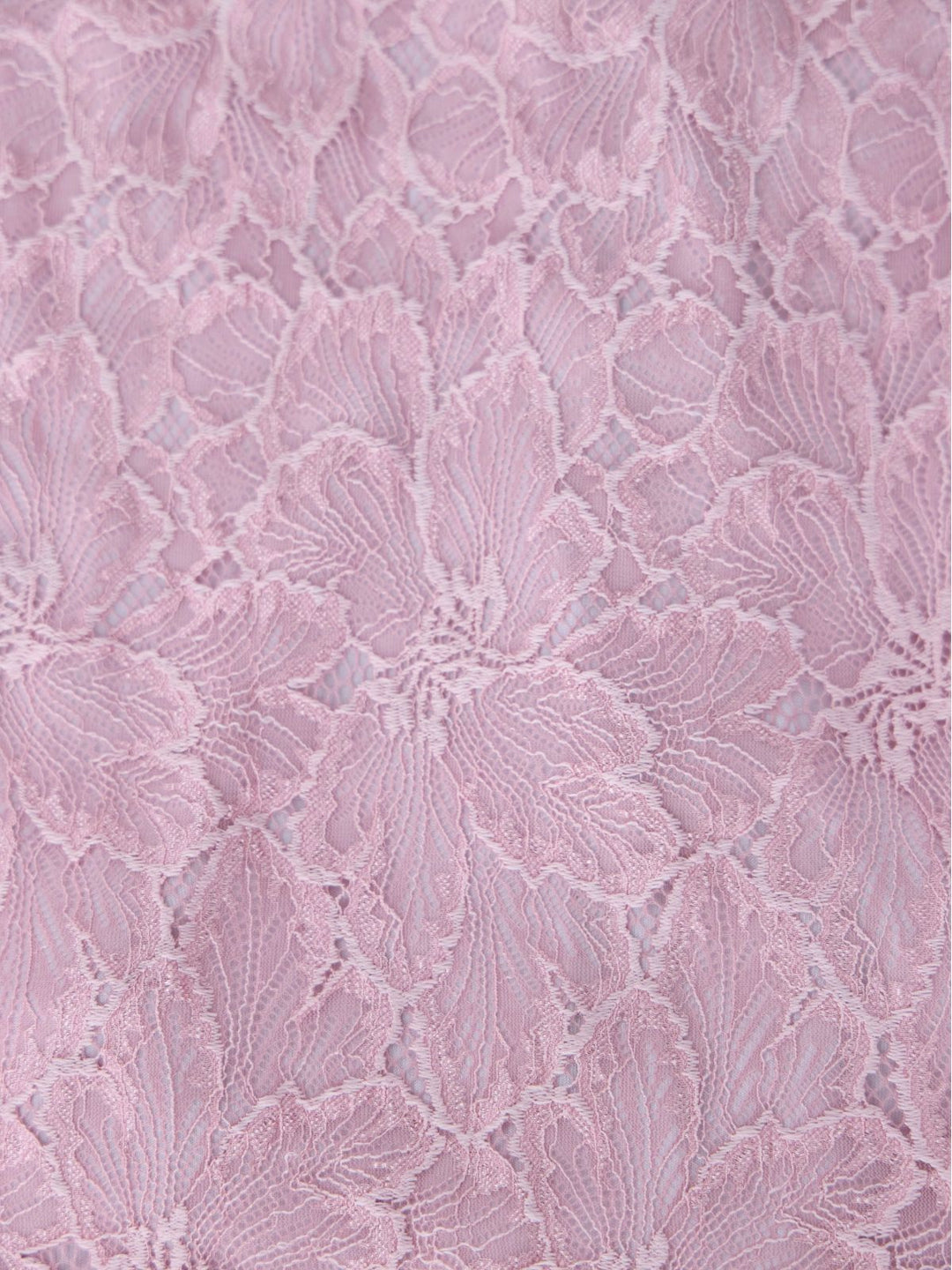 レースパイピングワンピース 25AW：ピンク│胸が大きな女性のための