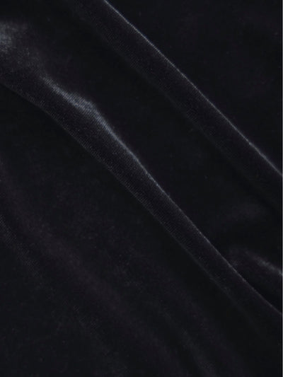 [11/27 22:00発売]ベロアキャミティアードワンピース：ブラック[102サイズ対応]