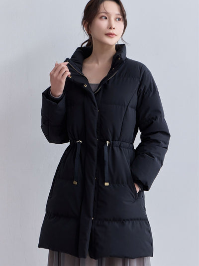 [10/30 22:00発売 期間限定 1500円OFF]ウエストマークストレッチダウンコート：ネイビー[102サイズ対応]