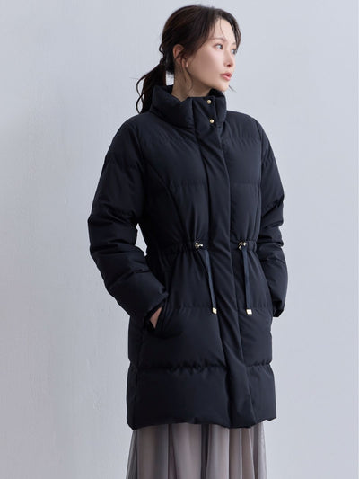 [10/30 22:00発売 期間限定 1500円OFF]ウエストマークストレッチダウンコート：ネイビー[102サイズ対応]