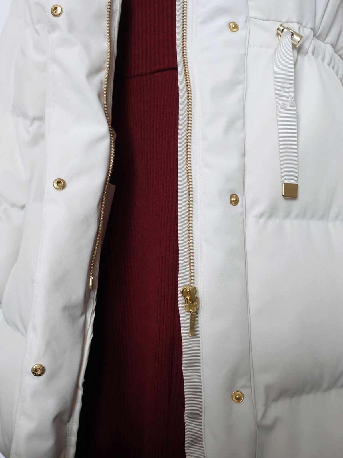 [10/30 22:00発売 期間限定 1500円OFF]ウエストマークストレッチダウンコート：ライトグレー[102サイズ対応]