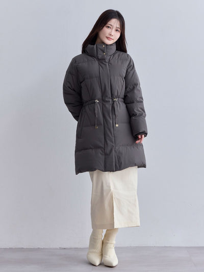[10/30 22:00発売 期間限定 1500円OFF]ウエストマークストレッチダウンコート：チャコール[102サイズ対応]