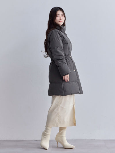 [10/30 22:00発売 期間限定 1500円OFF]ウエストマークストレッチダウンコート：チャコール[102サイズ対応]