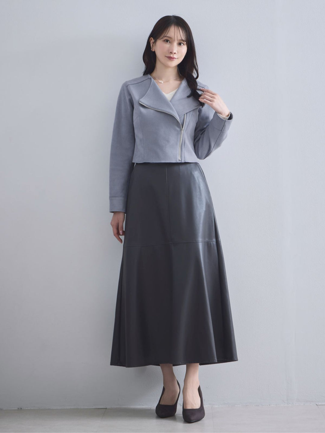 overE　ノーカラーコート　モカ　96サイズ overE ノーカラーコート モカ 96サイズ overE ノーカラーコート