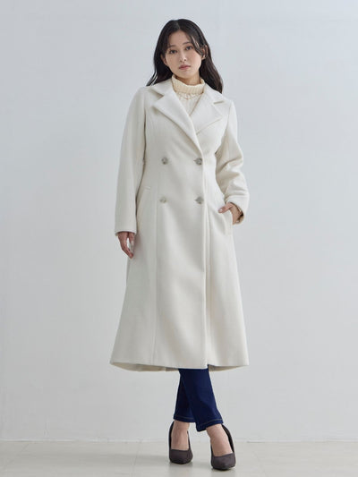 [11/13 22:00発売 期間限定 1500円OFF]理想のチェスターコート 25AW：オフホワイト[102サイズ対応/入荷次第発送]