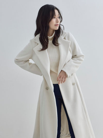 [11/13 22:00発売 期間限定 1500円OFF]理想のチェスターコート 25AW：オフホワイト[102サイズ対応/入荷次第発送]