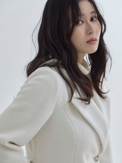 [11/13 22:00発売 期間限定 1500円OFF]理想のチェスターコート 25AW：オフホワイト[102サイズ対応/入荷次第発送]