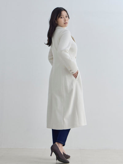 [11/13 22:00発売 期間限定 1500円OFF]理想のチェスターコート 25AW：オフホワイト[102サイズ対応/入荷次第発送]