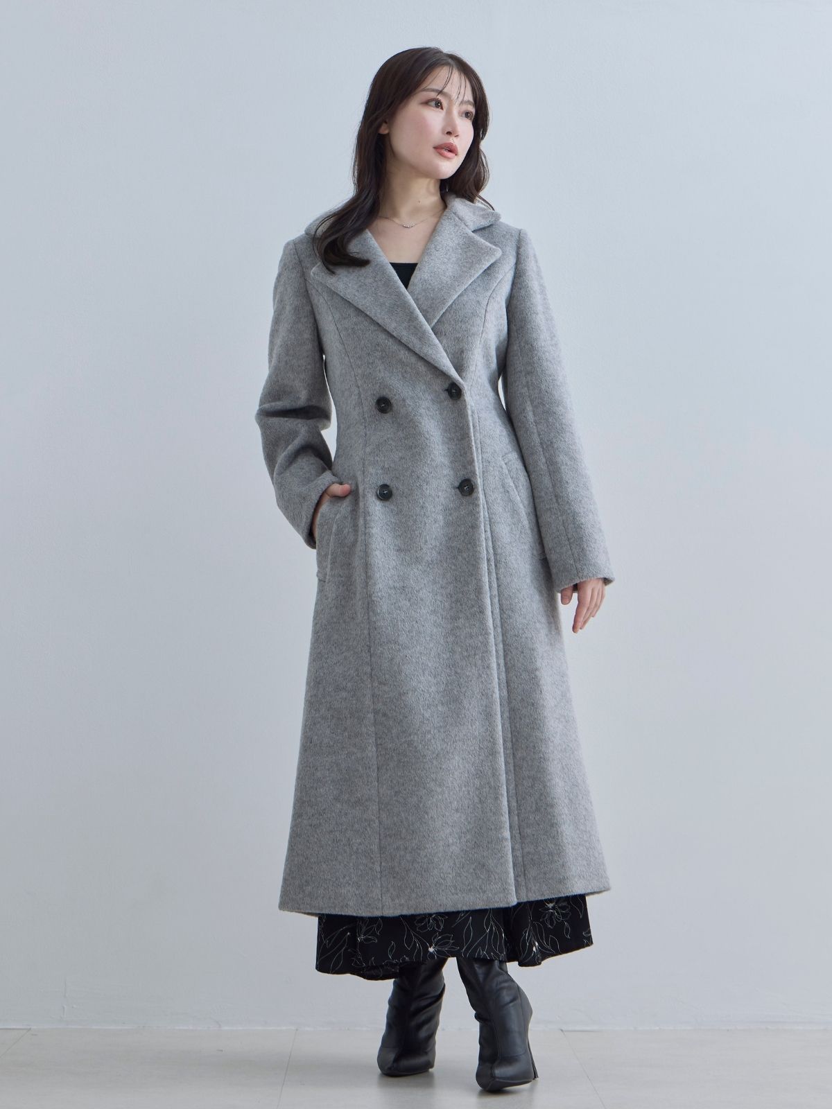 [11/13 22:00発売 期間限定 1500円OFF]理想のチェスターコート 25AW：ライトグレー[102サイズ対応/入荷次第発送]