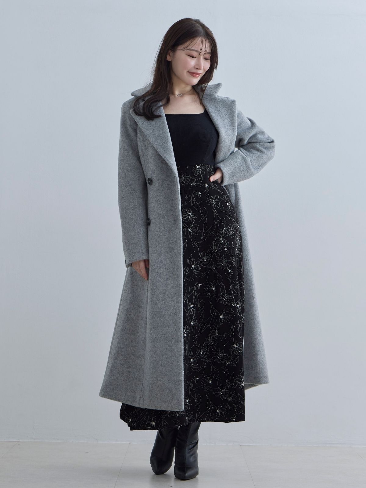 [11/13 22:00発売 期間限定 1500円OFF]理想のチェスターコート 25AW：ライトグレー[102サイズ対応/入荷次第発送]