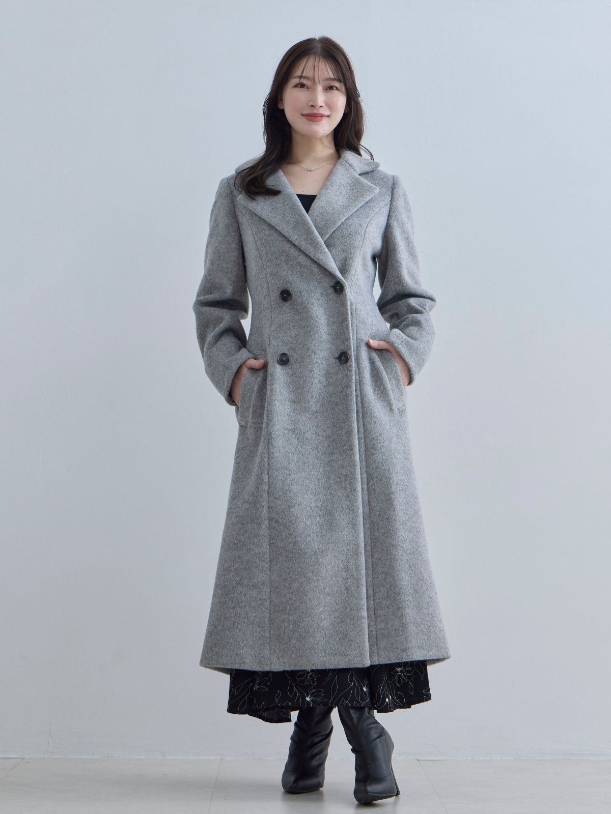 [11/13 22:00発売 期間限定 1500円OFF]理想のチェスターコート 25AW：ライトグレー[102サイズ対応/入荷次第発送]