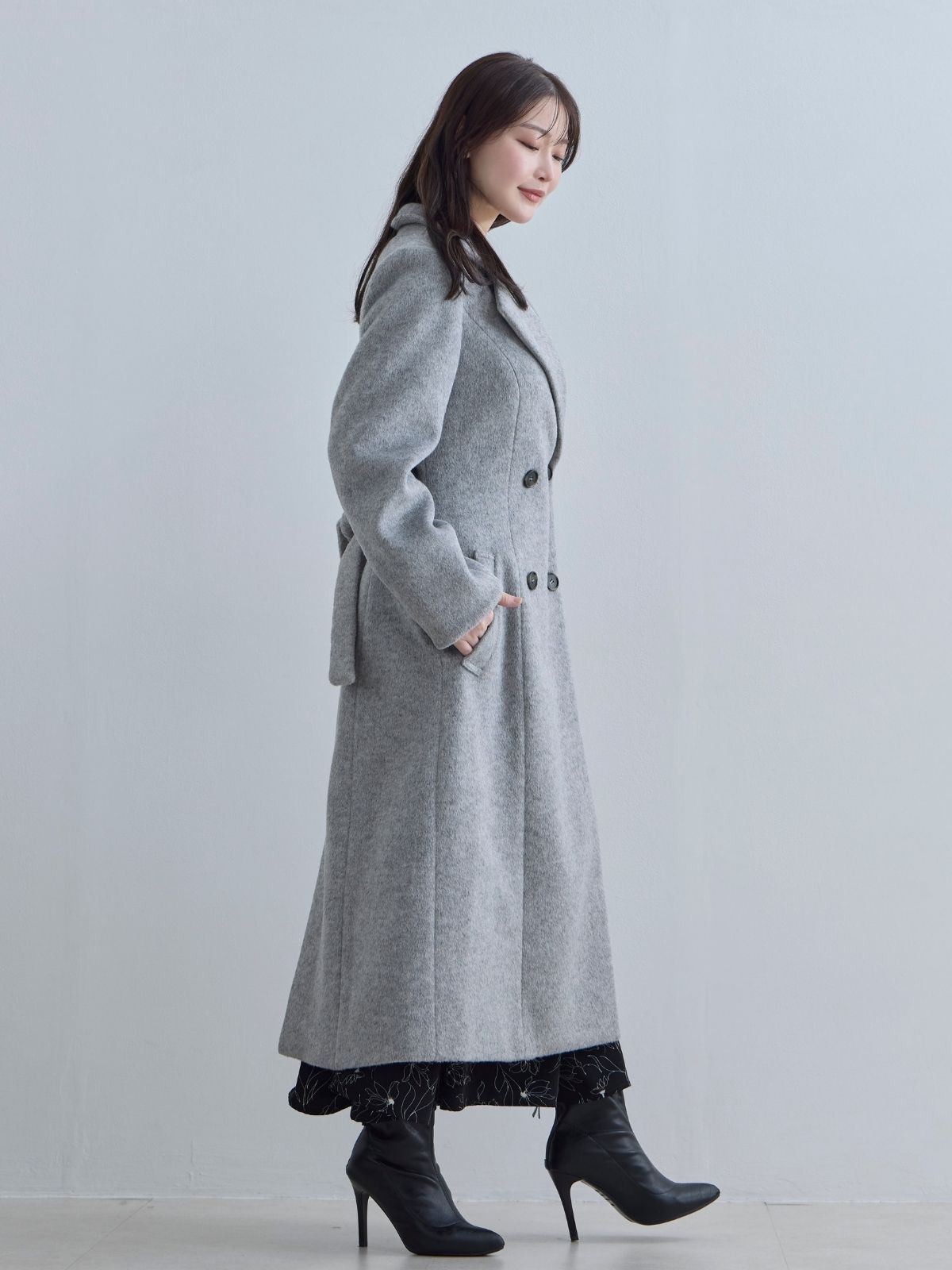 [11/13 22:00発売 期間限定 1500円OFF]理想のチェスターコート 25AW：ライトグレー[102サイズ対応/入荷次第発送]