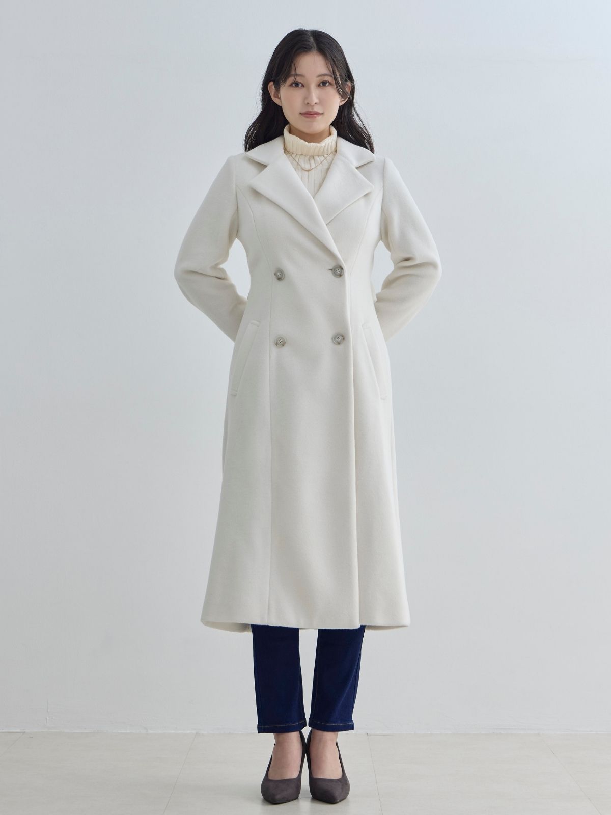 [11/13 22:00発売 期間限定 1500円OFF]理想のチェスターコート 25AW：ブラック[102サイズ対応/入荷次第発送]