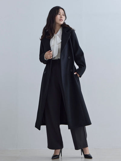 [11/13 22:00発売 期間限定 1500円OFF]理想のチェスターコート 25AW：ブラック[102サイズ対応/入荷次第発送]