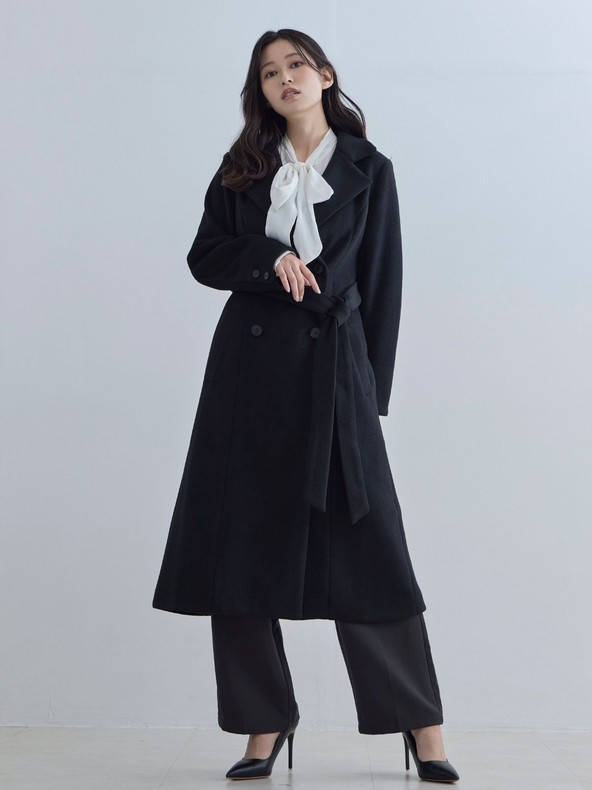 [11/13 22:00発売 期間限定 1500円OFF]理想のチェスターコート 25AW：ブラック[102サイズ対応/入荷次第発送]