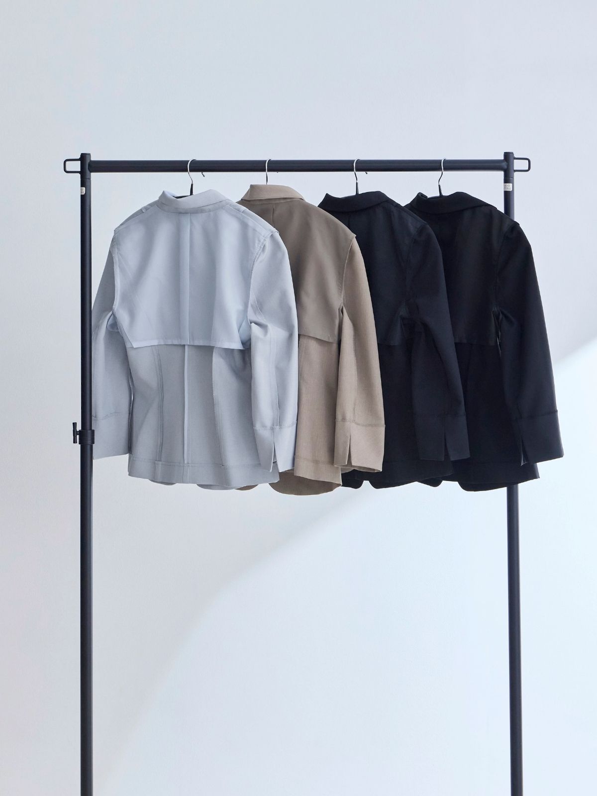 7分袖サマージャケット 26SS：ネイビー│胸が大きな女性のための