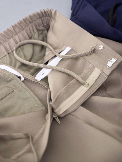[10/16 22:00再販 期間限定 300円OFF]ハイストレッチジョーゼットパンツ 25AW：ネイビー