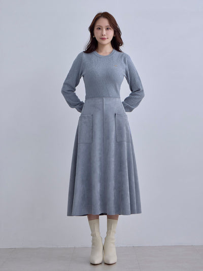 [12/11 22:00発売 期間限定 300円OFF]スエードライクフレアスカート：オフホワイト