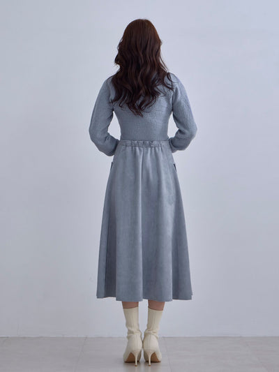 [12/11 22:00発売 期間限定 300円OFF]スエードライクフレアスカート：オフホワイト