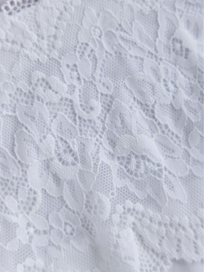 [11/6 22:00販売 期間限定 200円OFF]ブラ紐とまるレースキャミソールスリップ：ホワイト[102サイズ対応]