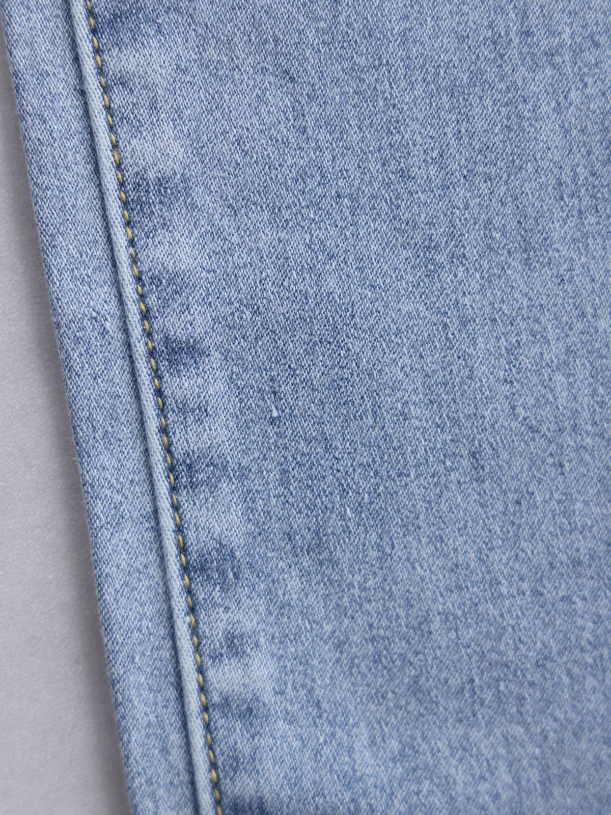 [10/30 22:00発売 期間限定 300円OFF]ウエスト調節できる裏微起毛ストレッチスキニーデニム：ケミカルブルー[入荷次第発送]