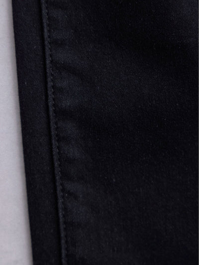 [10/30 22:00発売 期間限定 300円OFF]ウエスト調節できる裏微起毛ストレッチスキニーデニム：ブラック[入荷次第発送]