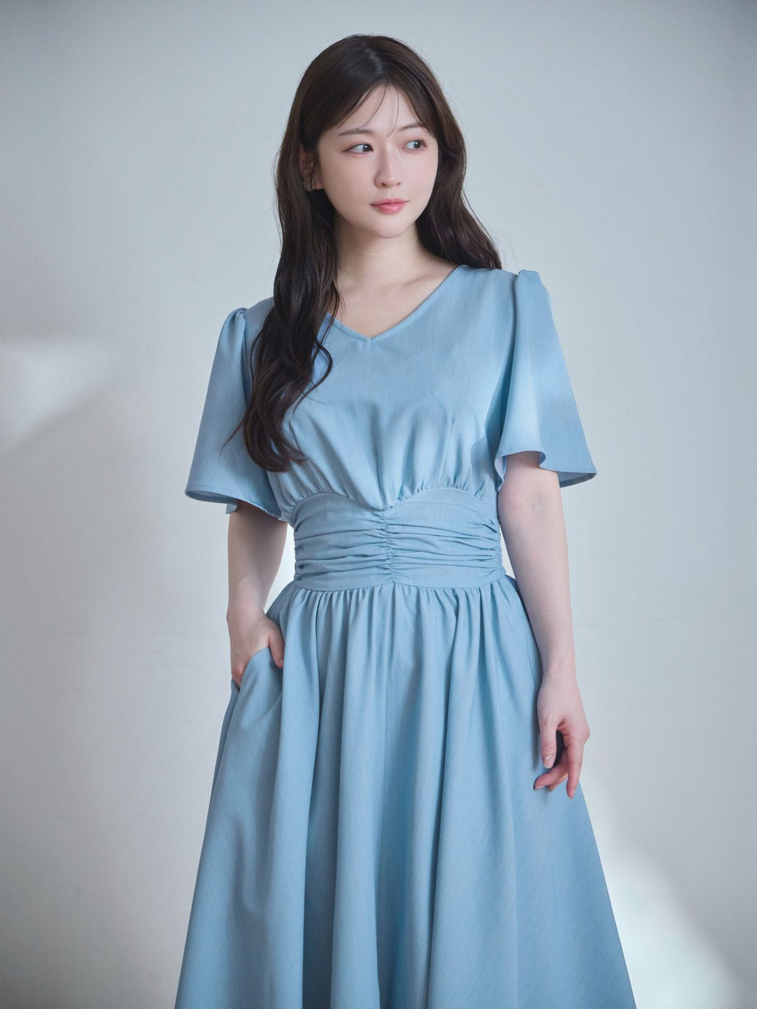 over E ウエストシャーリングワンピース 【ライトブルー・96サイズ】 5/11 22:00-5/13 10:00 再販/受注生産]ウエストシャーリング
